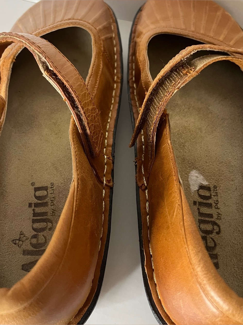 Alegria Belle MaryJane Leather Comfort Shoes Light Cognac EU 40 US 9.5 -10 - Picture 9 of 16